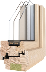 Image of 1269ws03 106mm Wood Window: (Window System)