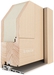 Image of 1241ds03 Wood Entry Door (Solid): Door system